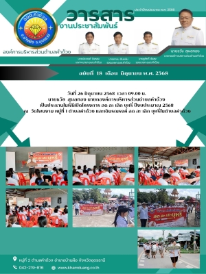 โครงการ ลด ละ เลิก บุหรี่ ปีงบประมาณ 2568 ณ วัดโพนงาม หมู่ที่ 1 ตำบลคำด้วง และเดินรณรงค์ ลด ละ เลิก บุหรี่ในตำบลคำด้วง